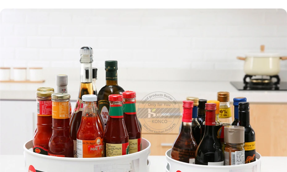 360 Rotating Storage Tray Multi-Functional Set Of 2