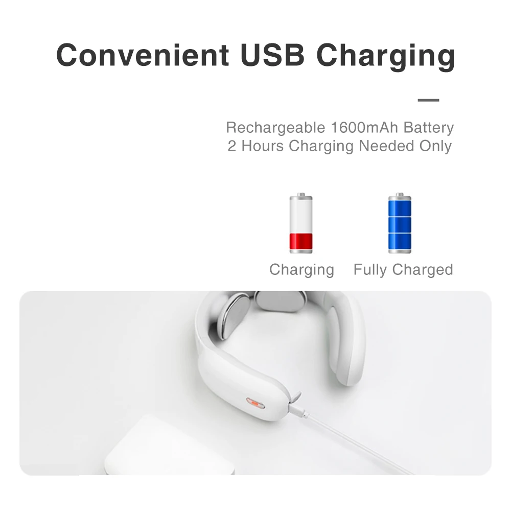 Alívio da Dor Cuidados de Saúde Inteligente Pulso Elétrico Pescoço Massageador Usb Cervical Tração Terapia Ferramenta Relaxamento Ombro Massagem Dispositivo 14 Inteligente pulso elétrico pescoço massageador usb cervical
