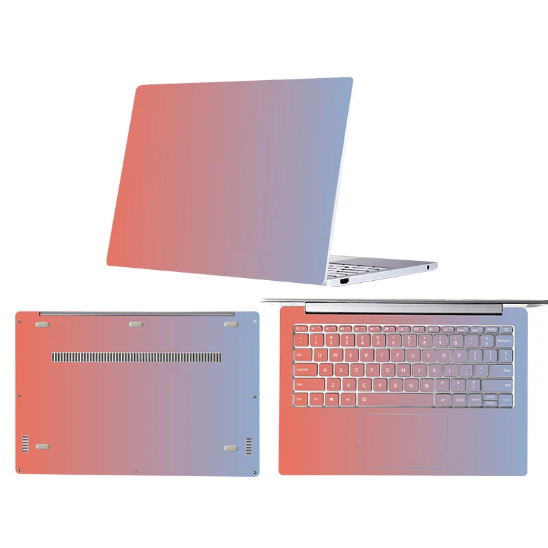 C2 Vinyl Stickers for Xiaomi Mi Air 13.3 12.5 Pro 15.6'' Gradient color Laptop Skin Stickers for Xiaomi RedmiBook 14 inch decals - Цвет: C2