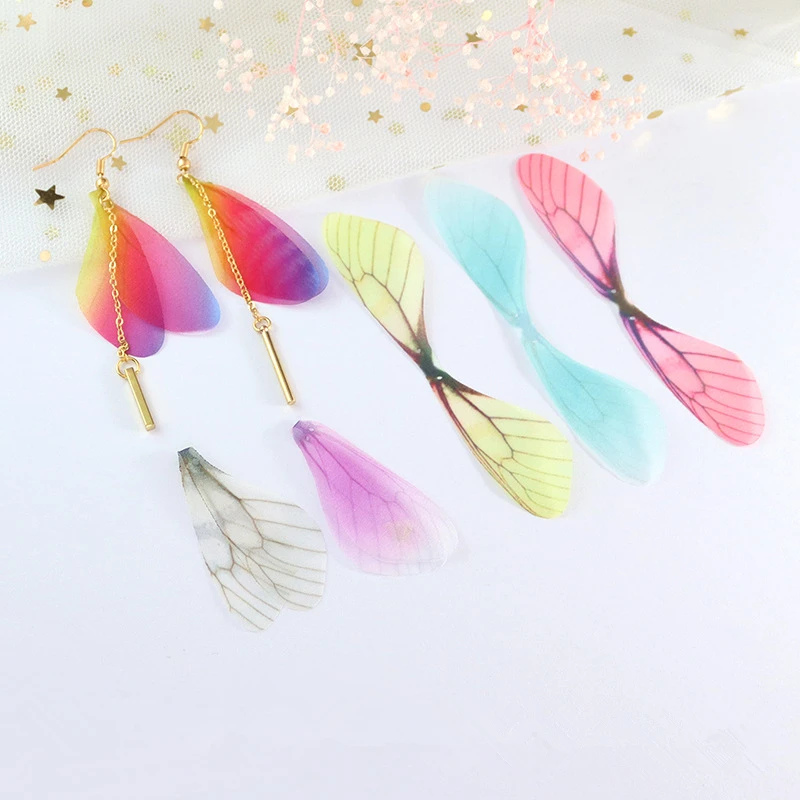 Шифоновые украшения сделай сам в виде крыльев стрекозы 10-50 шт. аксессуары для