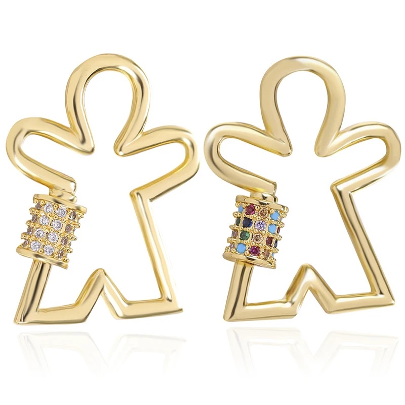 

DIY Jewelry Making Necklace Accessories New Trendy Popular Hanging Chain Lock Hook Spiral Clasp DIY Necklace Bracelets HandMade