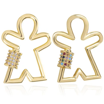 

DIY Jewelry Making Necklace Accessories New Trendy Popular Hanging Chain Lock Hook Spiral Clasp DIY Necklace Bracelets HandMade