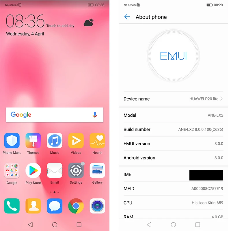 HUAWEI P20 Lite смартфон с глобальной прошивкой ОЗУ 4 Гб ПЗУ 64 ГБ экран 5 84 дюйма AI камера