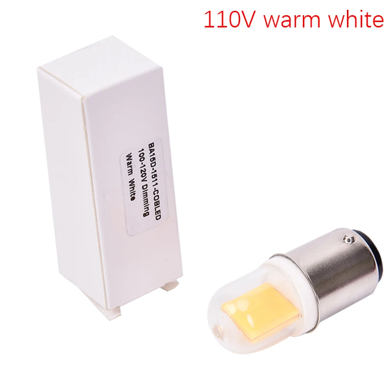 AC 5W 110V 220V BA15D LED Light Bulb COB LED Lamp For Chandelier Sewing Machine