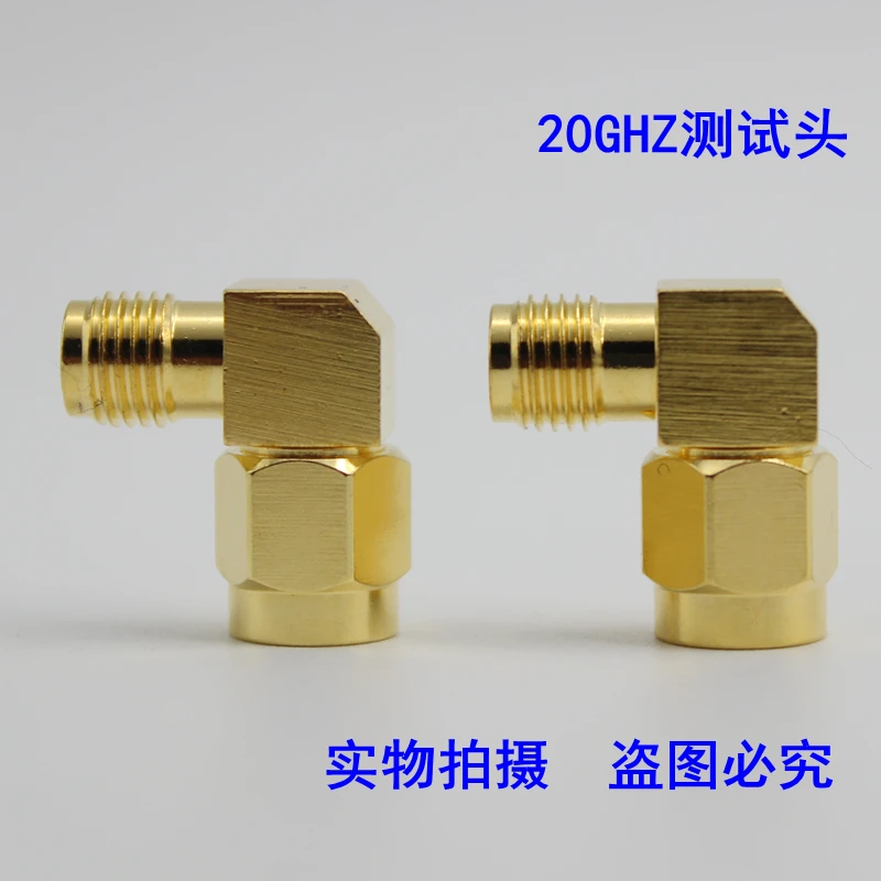 

SMA Adapter Sma Male Female 90 Degree High Frequency 18GHZ SMA-KJW Inner Needle to Inner Hole SMA Test
