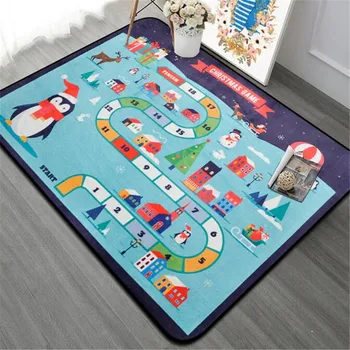 

Kids Rug Baby Play Mat Anti-skid Blanket Washable Toys for Children Crawling Developing Road Bedroom Carpet Living Room Playmat