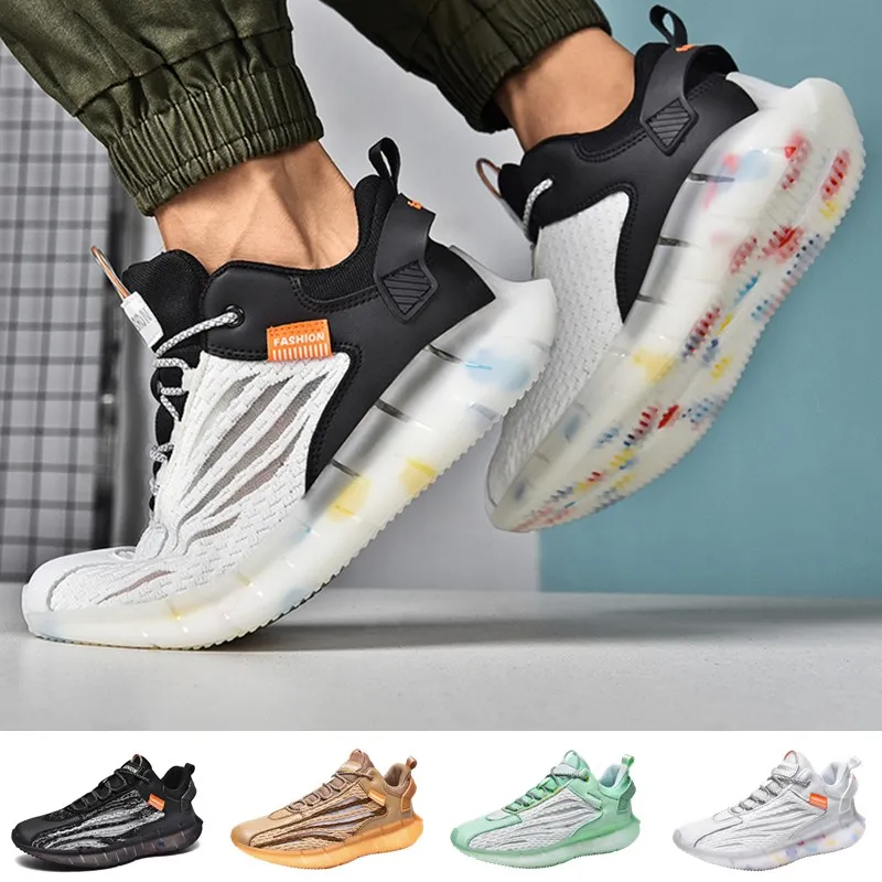 

Fashioin Sneakers Men Breathable Running Shoes Comfortalble Soft Walking Shoes Wear-resistant Thick Bottom