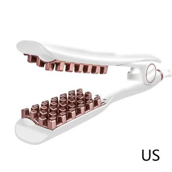 

White Electric Hair Fluffy Artifact Corn Whisker Splint Stick Hair Curler Heat Setting Hairdressing Tool EU&US Type*