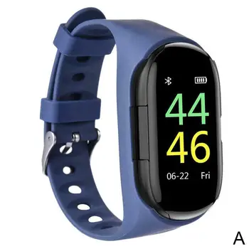 

2 In 1 Smart Watch Bluetooth 5.0 Earphone Sports Smart Monitoring Tracker Sleep Fitness Rate Heart Wearable Devices G1Z9