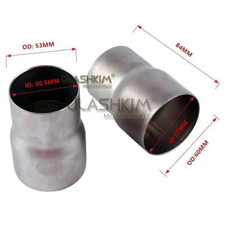 Бесплатная доставка Универсальный мотоцикл выхлопной пирог конвертер адаптер