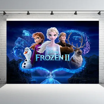 

MEHOFOND Frozen Theme Princess Annaa Birthday Backdrop Baby Shower Photographic Studio Backgrounds Professional Photo Booth Prop