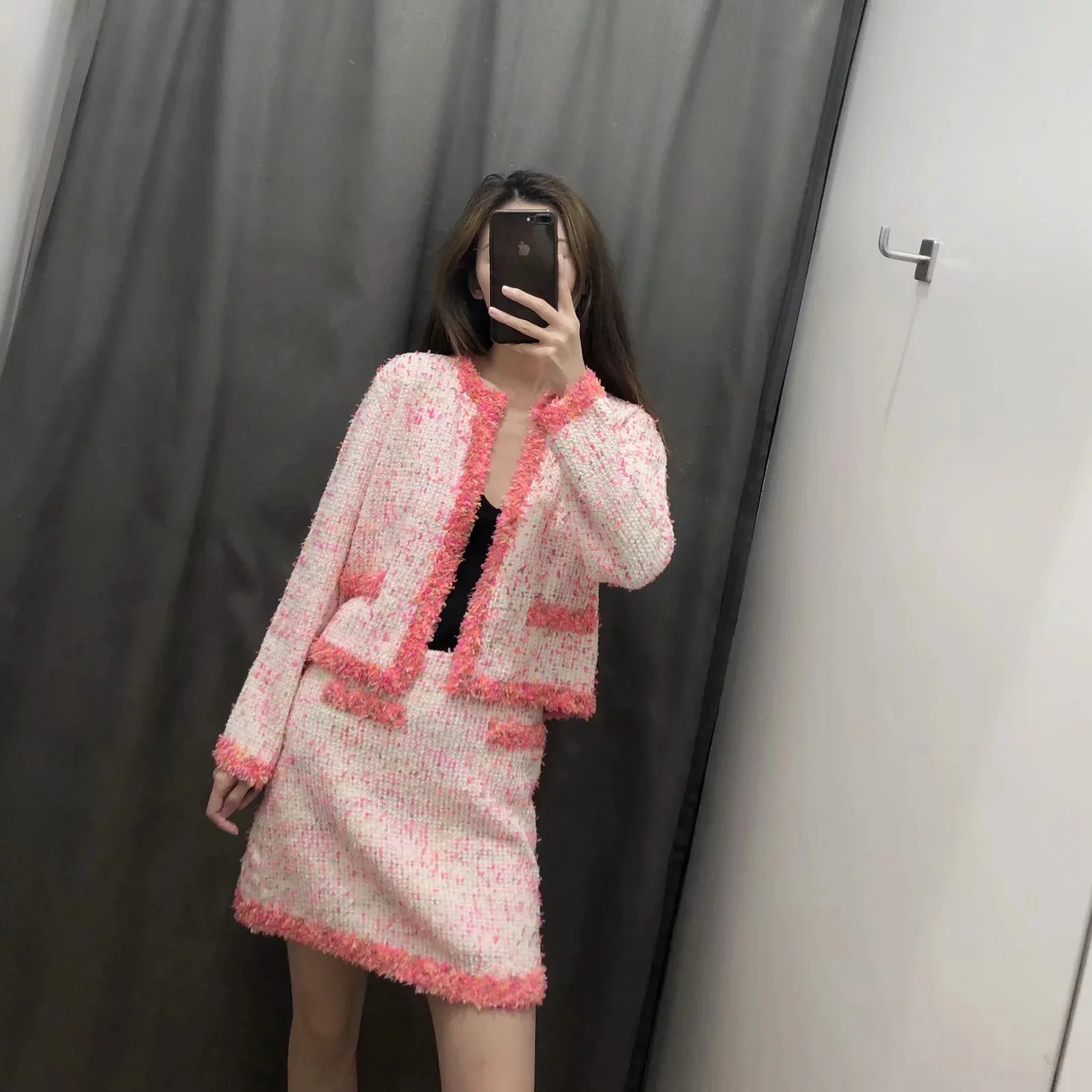 

2019 New Products INS Europe And America WOMEN'S Dress Fur Trim Coat