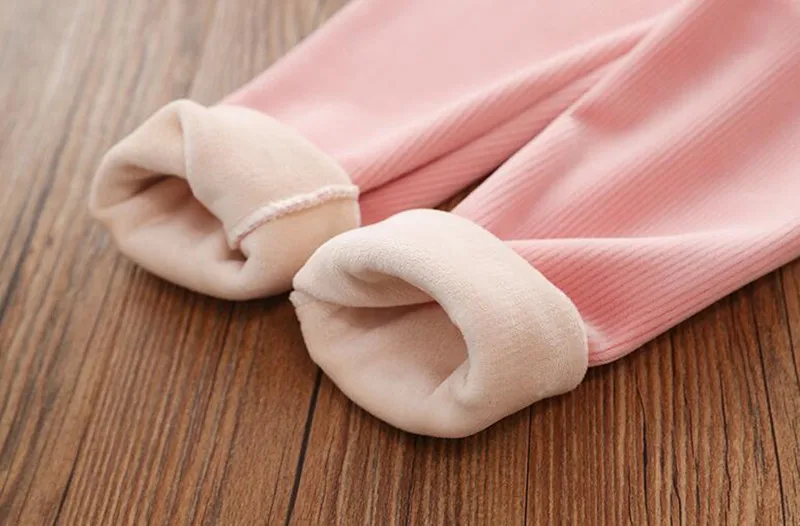 Kids Warm Legging Winter Girls Pants Casual All-match Plus Velvet Leggings for Children Autumn Trouser Girl 2 3 4 5 6 7 8 9 Year