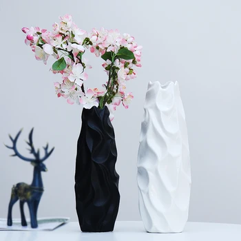 

Jia-gui luo Modern Ceramic home decoration accessories modern vases living room decoration vase flower shaped bowl A049