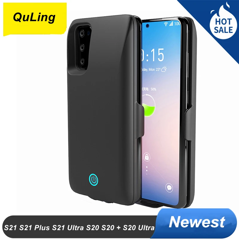 Чехол для Samsung Galaxy S21 Plus Ultra S20 + 7000 мАч | Мобильные телефоны и аксессуары