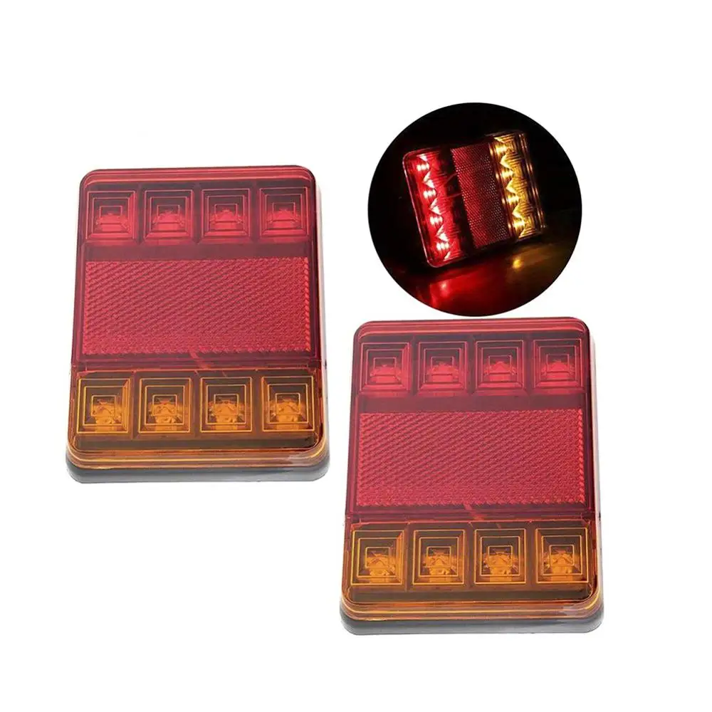 

2pcs Waterproof Car Truck LEd Rear Tail Light Warning Lights Rear Lamp Tailight For Trailer Caravans Ute Caravans Campers Boat