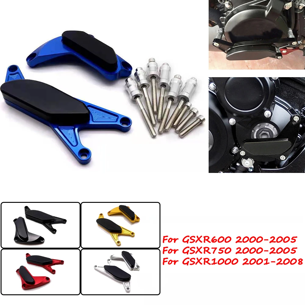 

Motorcycle CNC Engine Crash Guard Stator Cover Slider Falling Protector For Suzuki GSXR1000 2001-2008 GSXR600 GSXR750 2000-2005