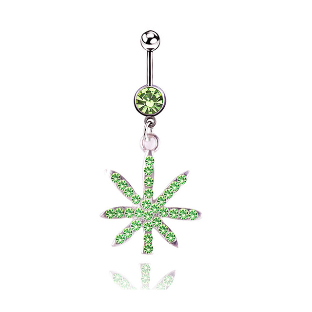 Sexy Navel Piercing Belly Ring Belly Button Rings Barbell Bar Zircon Dangling Ombligo Party Round for Woman Body Jewelry 14g