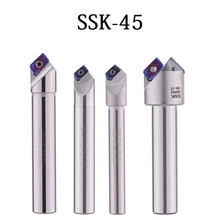 

Chamfer Mill Tool 45 Degree 90 Degree SSK C20-20-130 APMT 1604 Carbide Inserts CNC Lathe Drill Chamfering Knife Milling Cutter