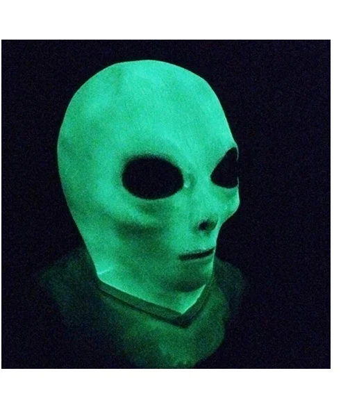 Латексная Маска инопланетянина Roswell UFO ET Outer Space, маска на всю голову, костюм, нарядное платье, вечерние, для фильмов, унисекс