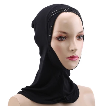 

Muslim Islamic Hijab Scarf One Piece Woman Fashion Solid Color Soft and Stretch Material