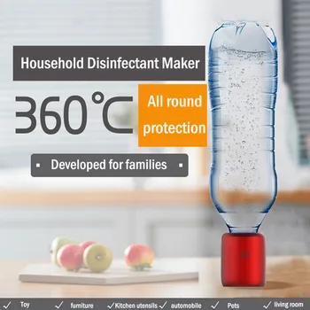 

300ML Infinite Loop Use Disinfectant Generator Sodium Hypochlorite Making Machine Portable Clean Air Spray Home Cleaning Tools