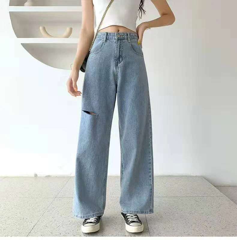 loose straight leg jeans womens