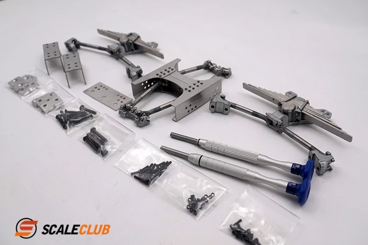 Scaleclub Tamiya 1/14 трактор грязевая головка имитация металла Двухосная задняя подвеска Chiaki подвеска