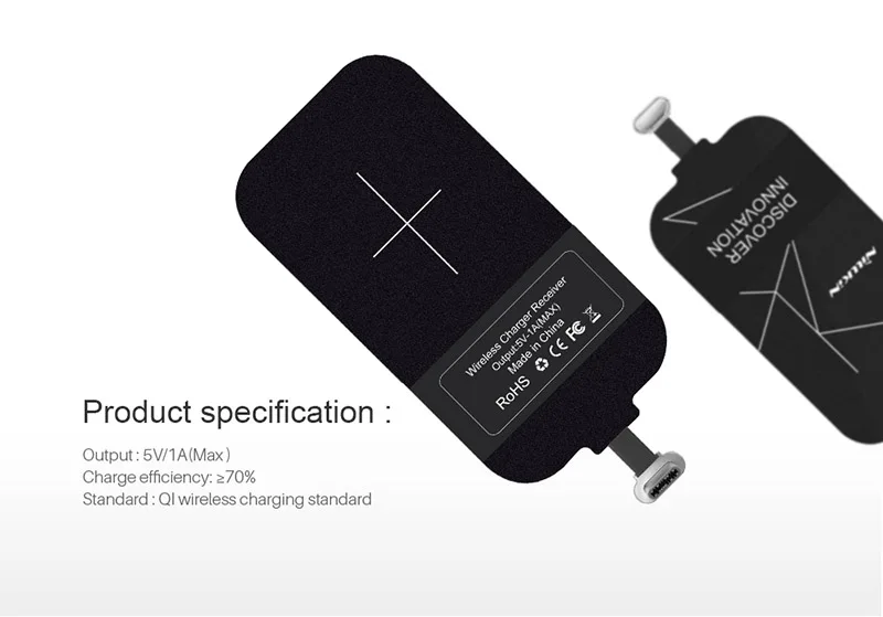 Carregador sem Fio Instalar tipo c Receptor para Xiaomi Desfrutar de Carregamento sem Fio Redmi K20 Presente Case qi mi 9t - Pro 22 Qi carregador sem fio instalar tipo c