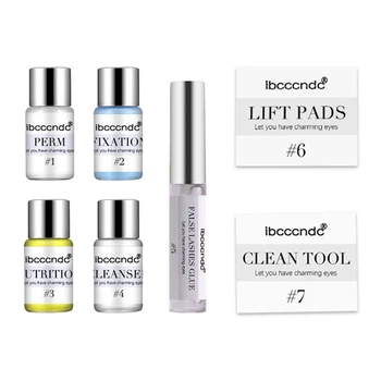 

Lash Lift Kit Silicone Pad Curling Lotion Quick Perm Cleanser Brush Professional Portable Glue Eyes Makeup Eyelash Extension