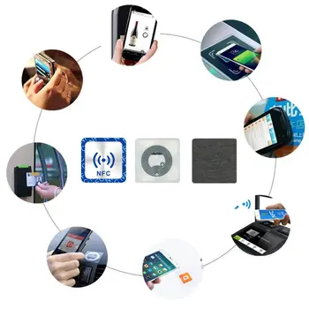 

6PCS Universal NFC Ntag213 Tags Anti Metal Sticker NTAG 213 Metallic Badges Token Label for Smart Mobile Phones