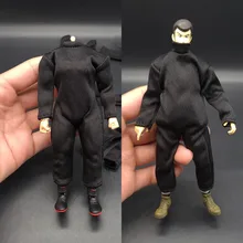 

1/12 Scale Male/Female Figure Accessory Black Bodysuit Stealth Jumpsuit Underwear Model for 12 Inches Muscle Body
