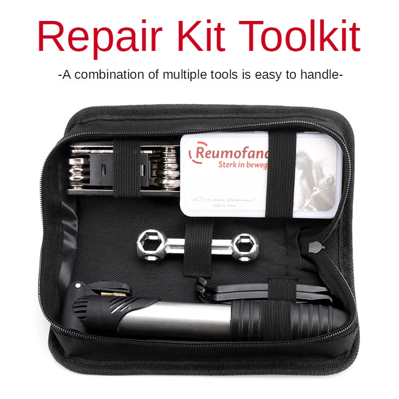 

Bicycle Tool Bag Multi-function Folding Tire Repair Kits Multifunctional Kit Set With Pouch Pump for Bike Bicycle Tire Patch