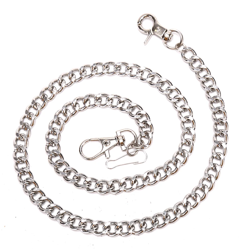 60cm Waist Chain Long Metal Keyring Keychain  Rock Pants Chain Hipster Pant Jean Key Wallet Belt Ring Clip Men