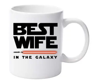 

Best Wife In The Galaxy Star Wars 11oz Funny Novelty Ceramic Mug