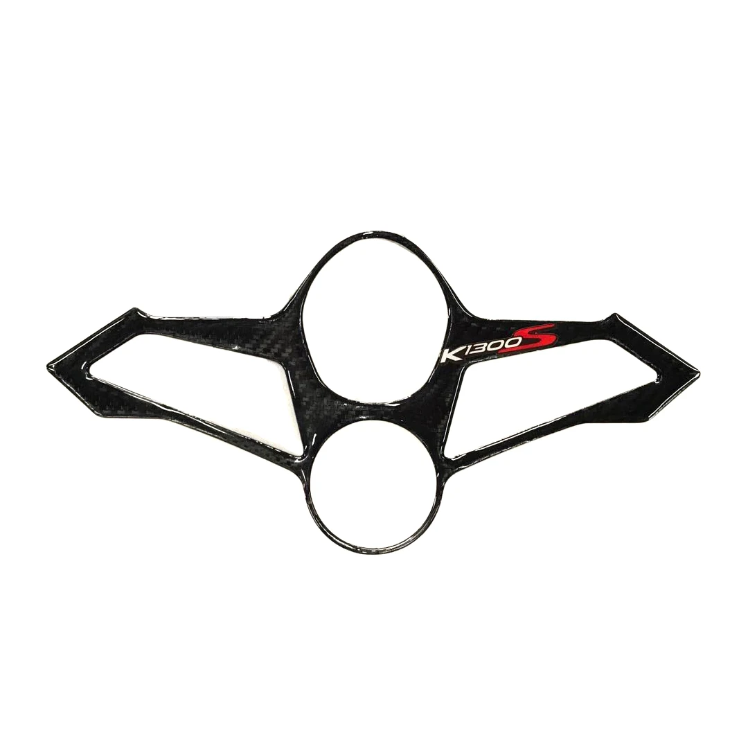 3D Carbon-Look Top Triple Clamp Yoke Defender Case Top Link Sticker Samsung Board Decal Per Bmw K1300S 2009-2016 2015