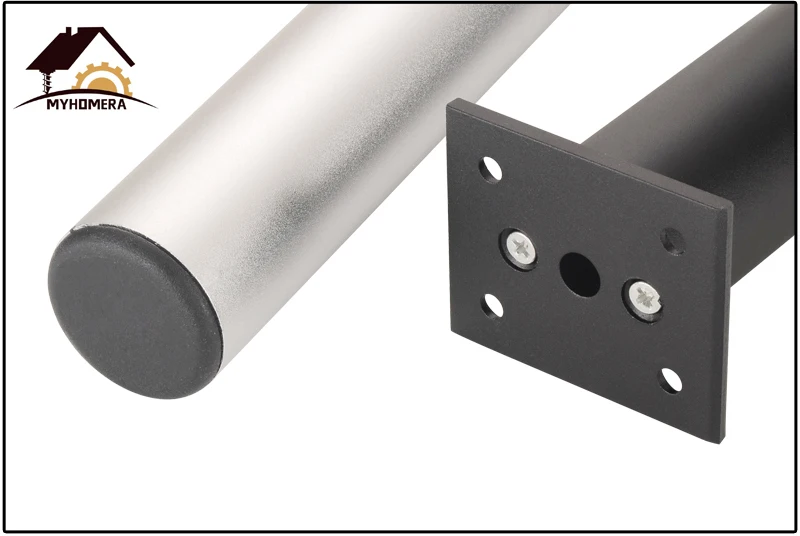 Myhomera 4Pcs/Set Furniture Feet Legs Adjustable Cabinet Sofa Leg 60/80/120/180/250mm Aluminum Cupboard Coffee Table Protec Foot