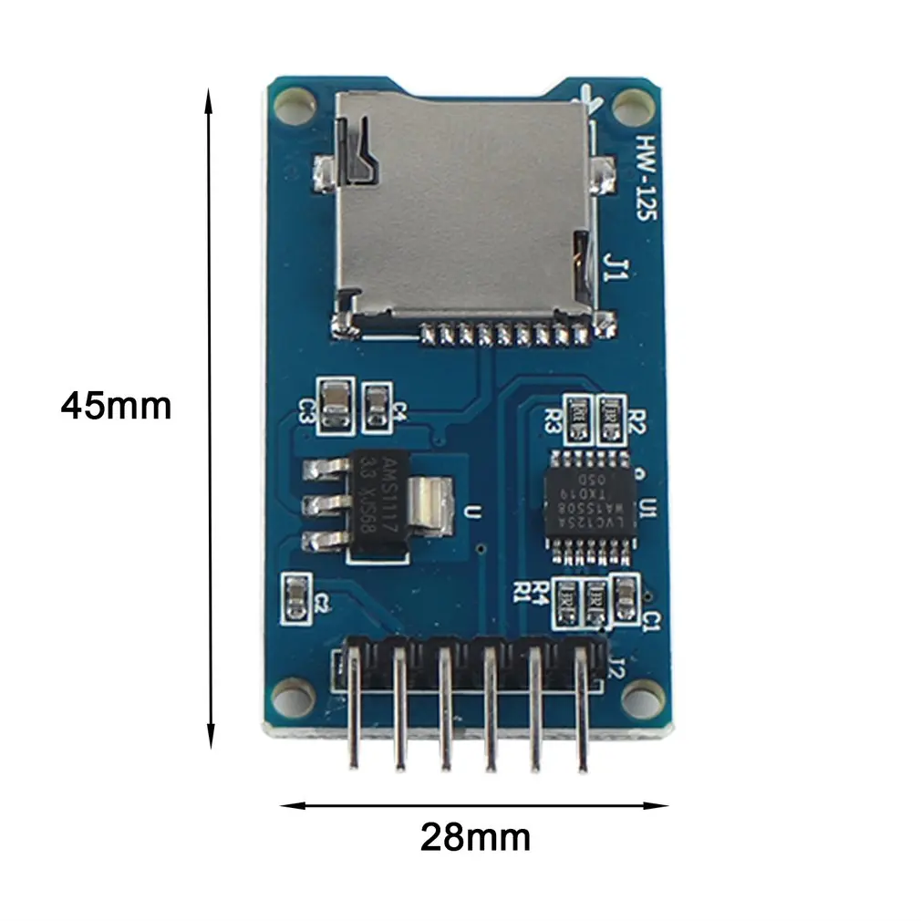 Безопасная цифровая карта памяти TF защитный модуль SPI Micro SD Плата расширения для