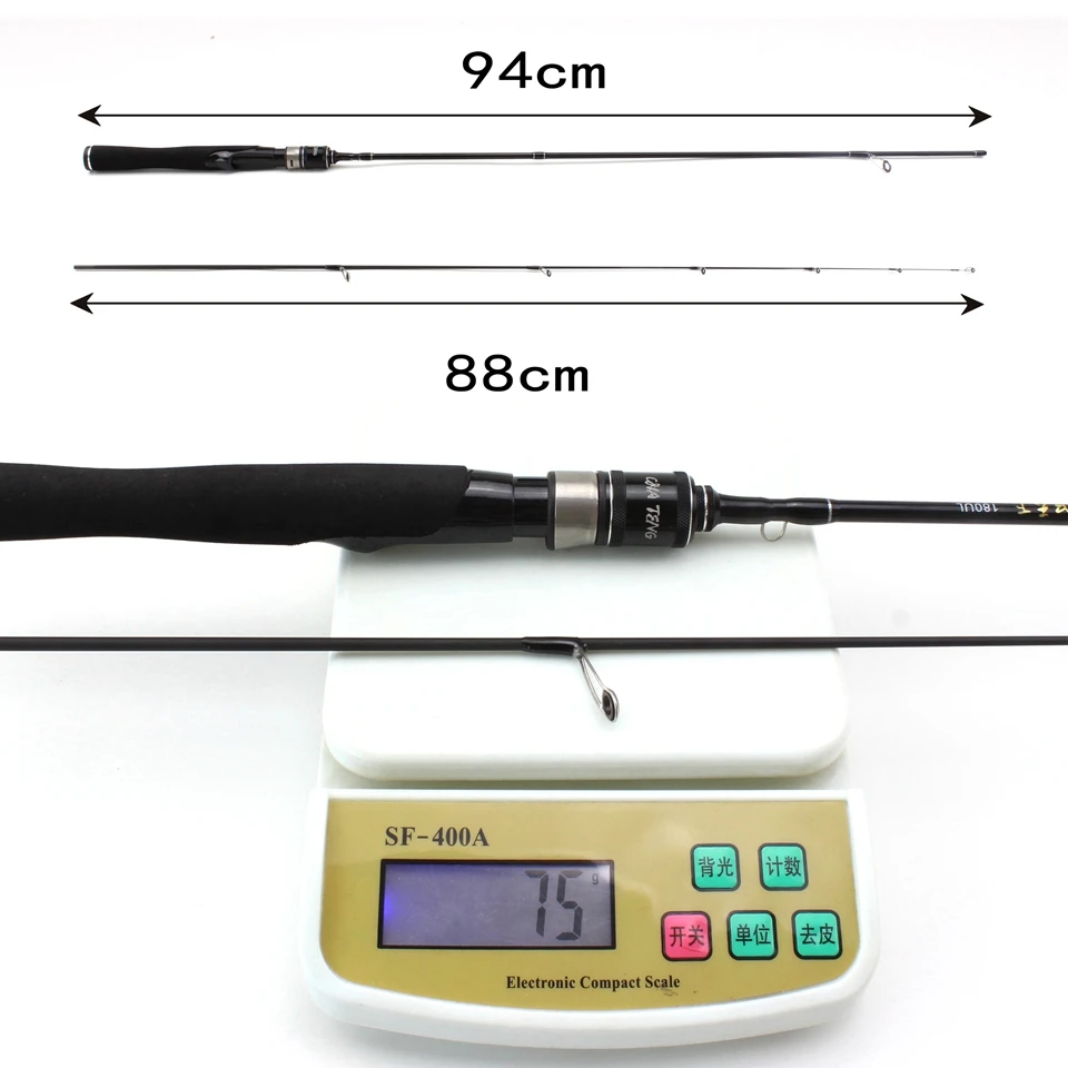Низкая прибыль Ультралегкая, мощная 1,8 м Приманка Удочка Твердые наконечники спиннинг литье удилище вес 1-7 г Ультралегкая удочка полюс
