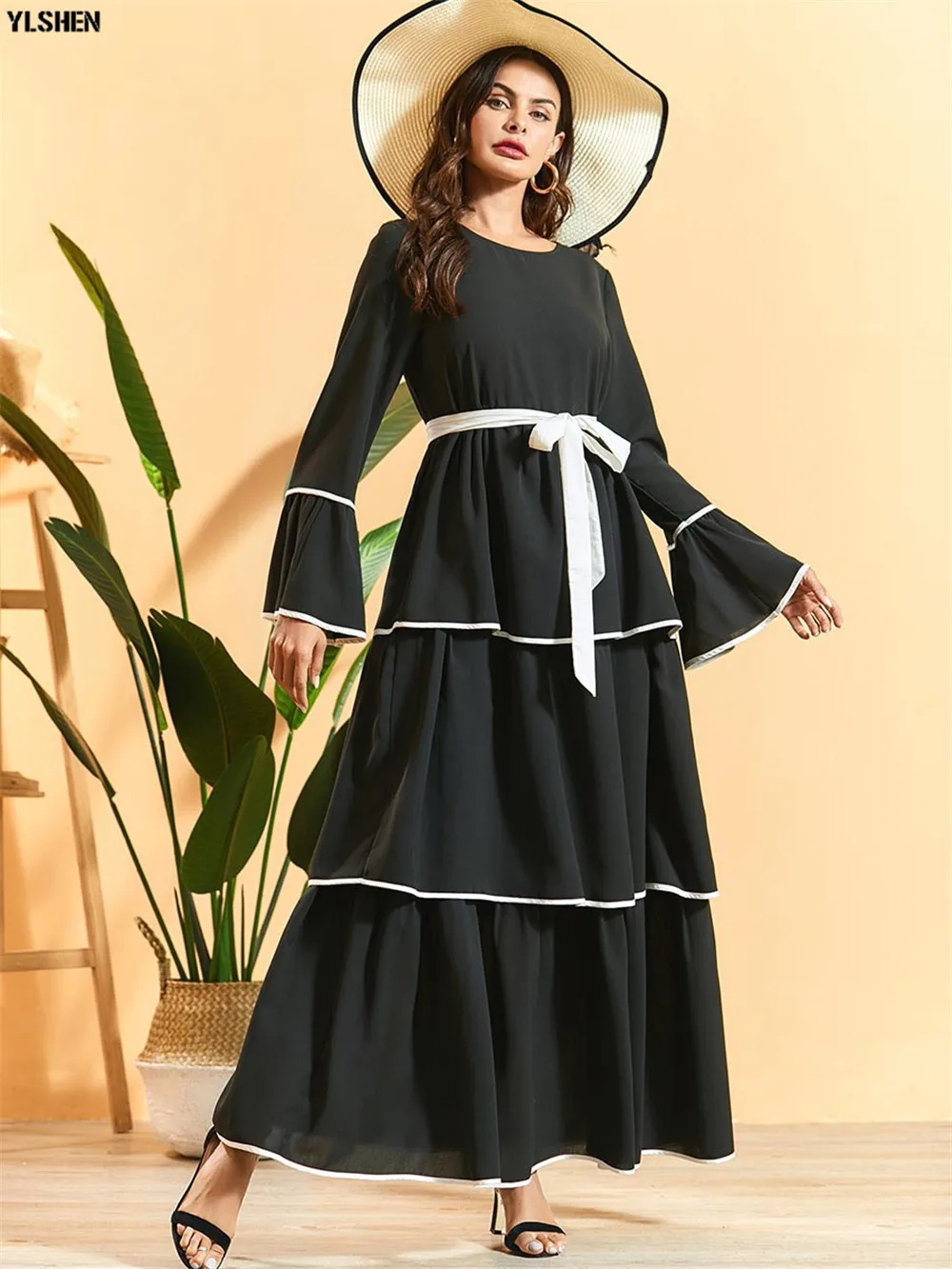 Abaya Dubai Turkey Muslim Hijab Dress Kaftan Caftan Marocain Islamic Clothing For Women Ramadan Dresses Islam Robe Musulman 02