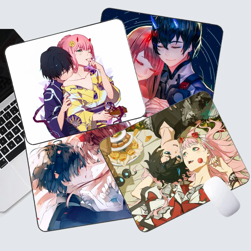 Zero Two Darling In The Franxx Anime Mouse Pad Computer Kepboard Deskpad Laptop Mouse Desk Mat