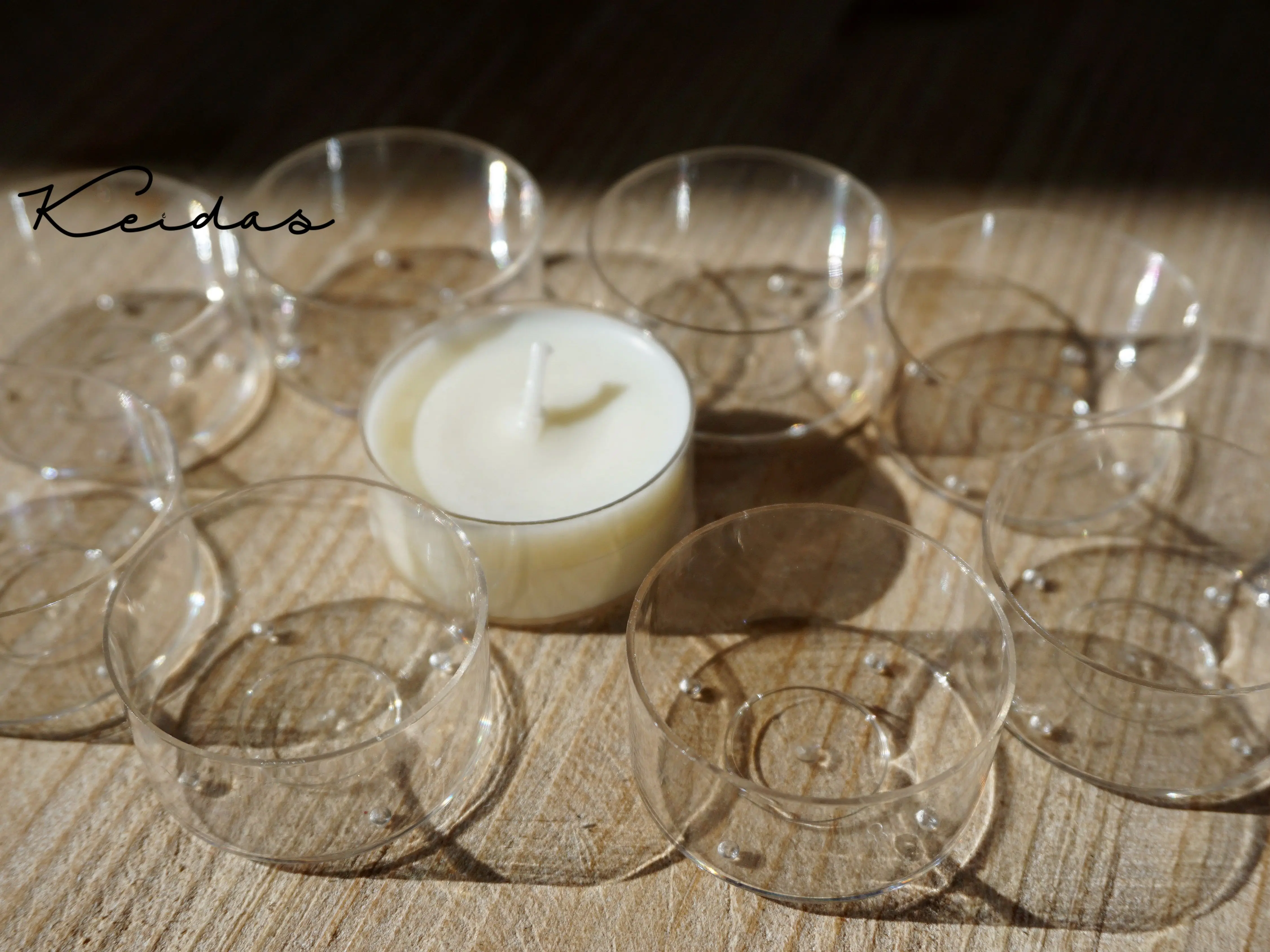 Wholesale 50pcs T16 Transparent Round Shape Plastic Candle Containers for Holiday Decoration DIY Candle Making