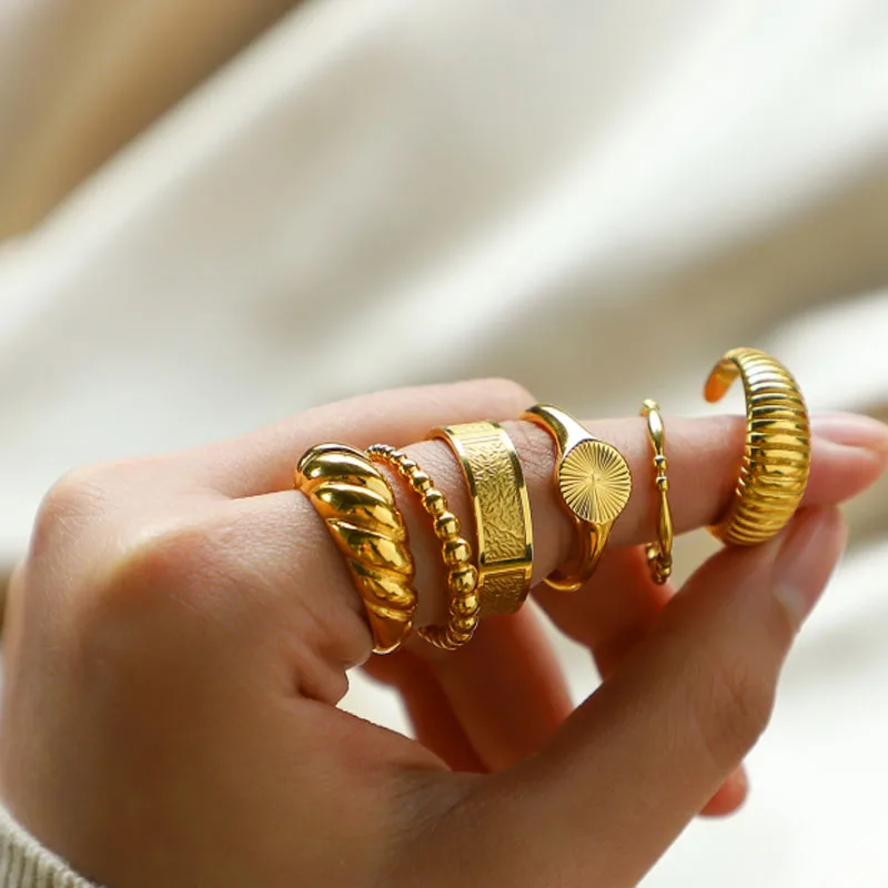 アクセサリー aucentic 18K SOLID GOLD SKINNY RING 18Kスキニーリング | aucentic(オーセンティック)