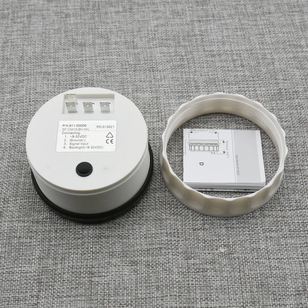 12V 24V Car tachometer Digital Tacho meter 6000 RPM Marine Car RPM Meters With Hourmeter 85MM Gauges With M16 M18 Sensor
