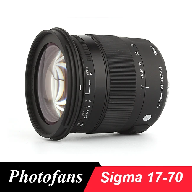 Sigma 17-70 Lens 17-70mm f/2 8-4 DC Macro OS линза HSM | Электроника