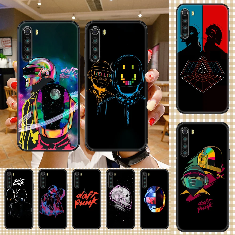 Группа Daft панк чехол для телефона Xiaomi Redmi Note 7 7A 8 8T 9 9A 9S 10 K30 Pro Ultra Черный Довольно