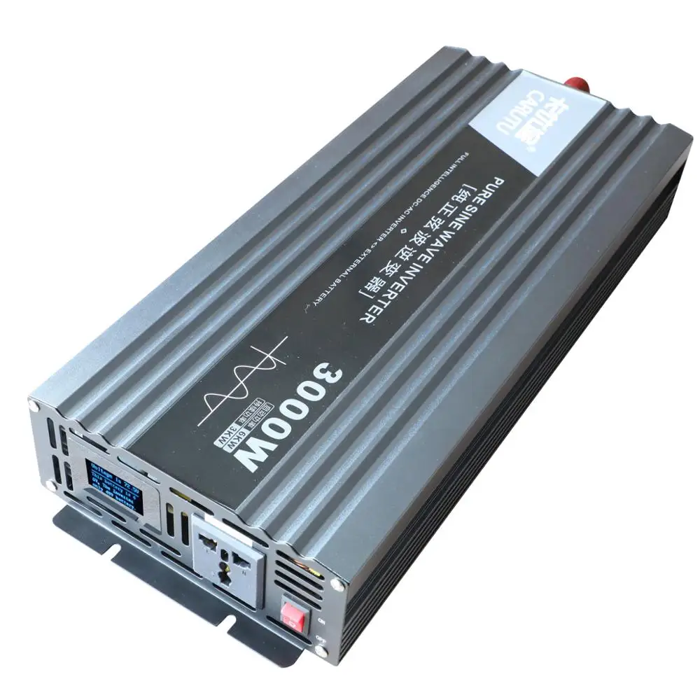 

Хорошее качество, немодулированный синусоидальный инвертор, полная мощность 3000 Вт, солнечный инвертор 12 в 230 В с идеальными изображениями неисправностей