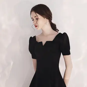 

FJ0032B-2020 casual dress French retro fit temperament skirt