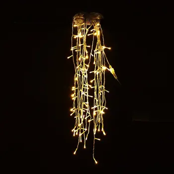 

ICOCO String lights Christmas outdoor decoration 4m Droop 0.4-0.6m curtain icicle string led lights EU 220V Garden Xmas Wedding