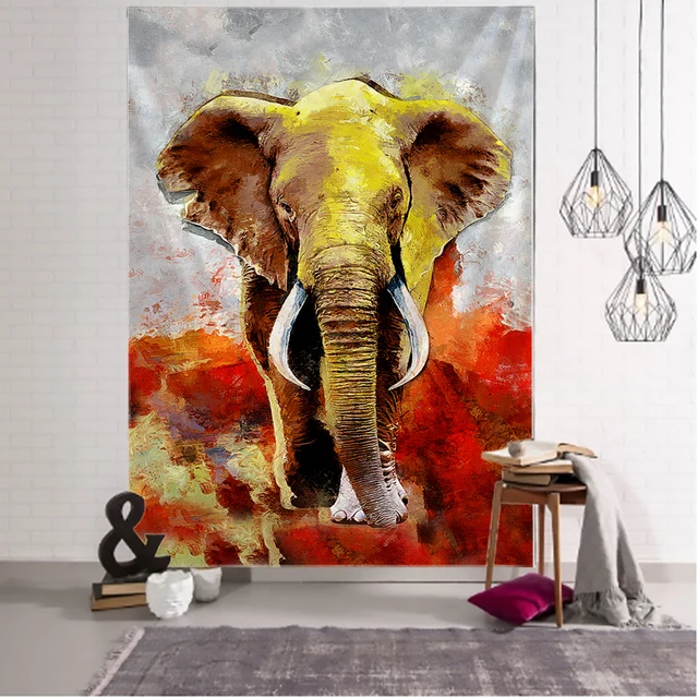 Elephant Tapestry Wall Hanging